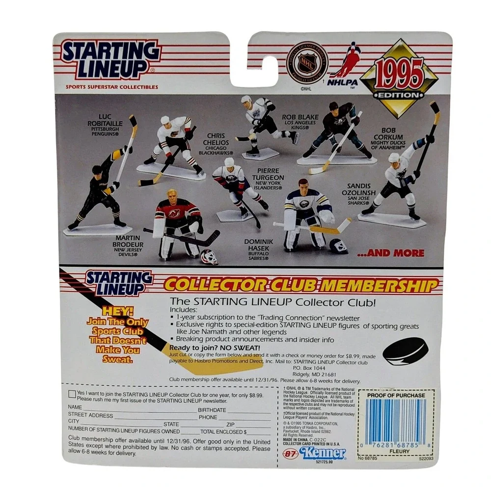 1995 Starting Lineup Theoren Fluery Calgary Flames Hockey Figure